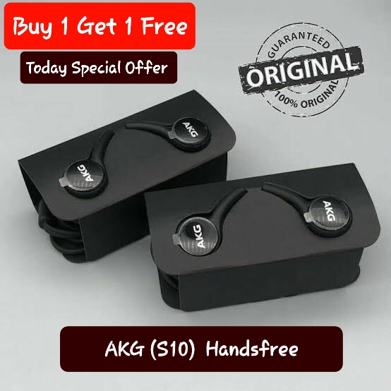 (BUY 1 GET 1 FREE) AKG S10 Handsfree | Stereo Sound | Comfortable For All Android Phones. - view 4
