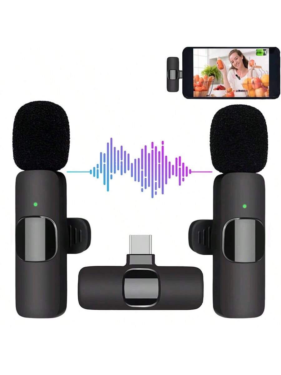Best K8 Wireless Collar Mic Wireless Single/Double Microphone For Interview, Vlogging & Podcast