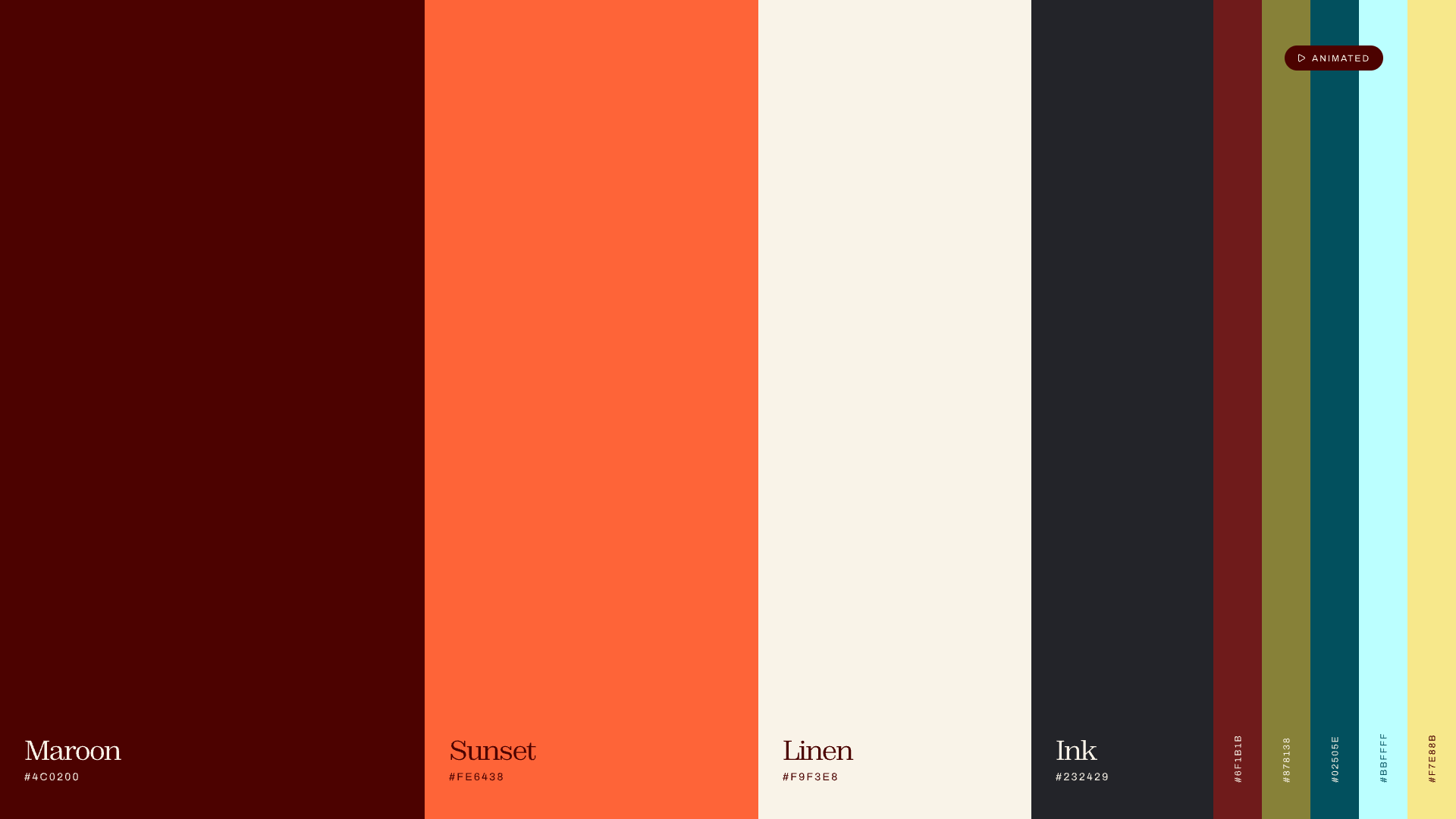Casamena colour palette