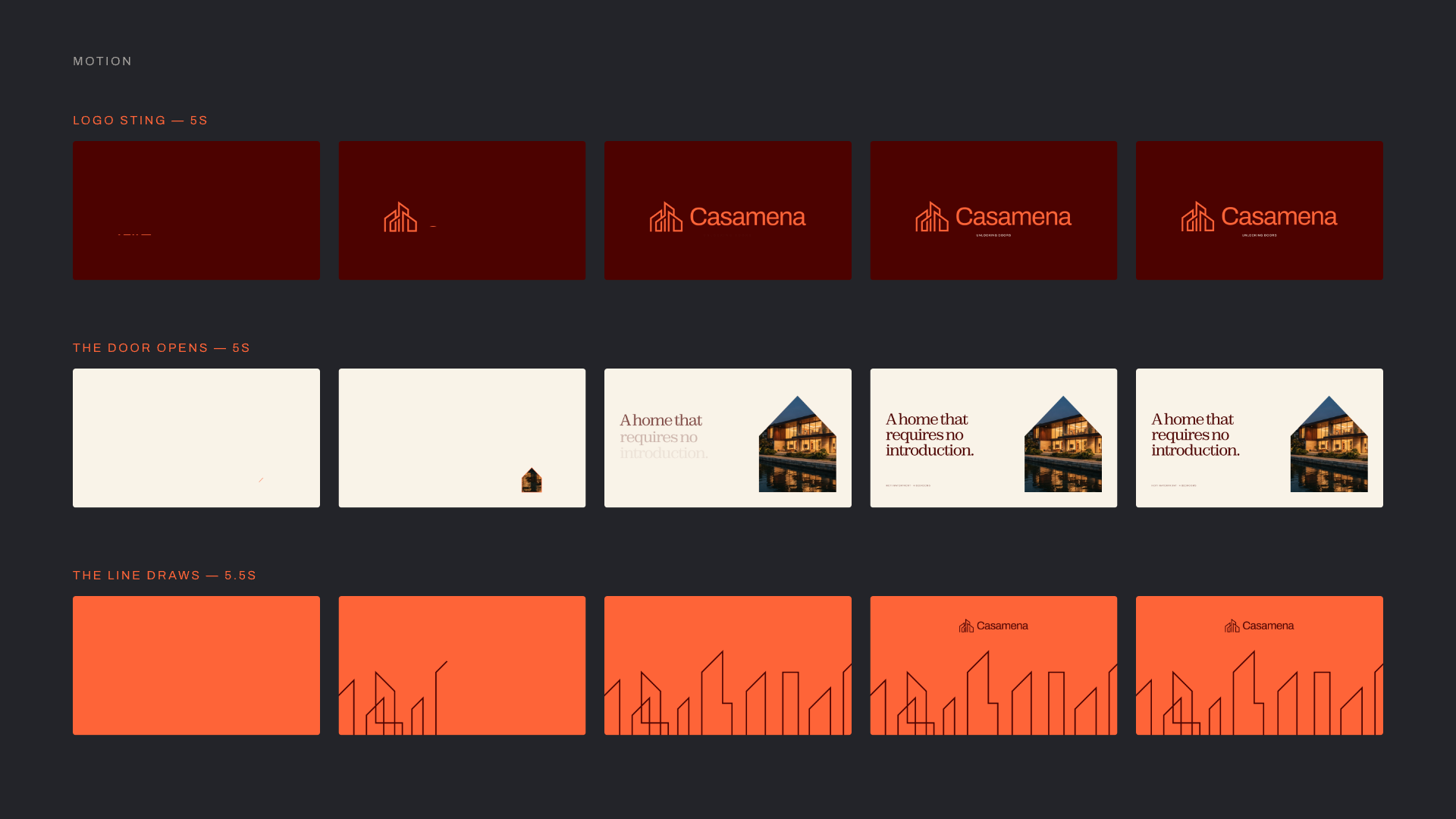 Brand motion storyboard