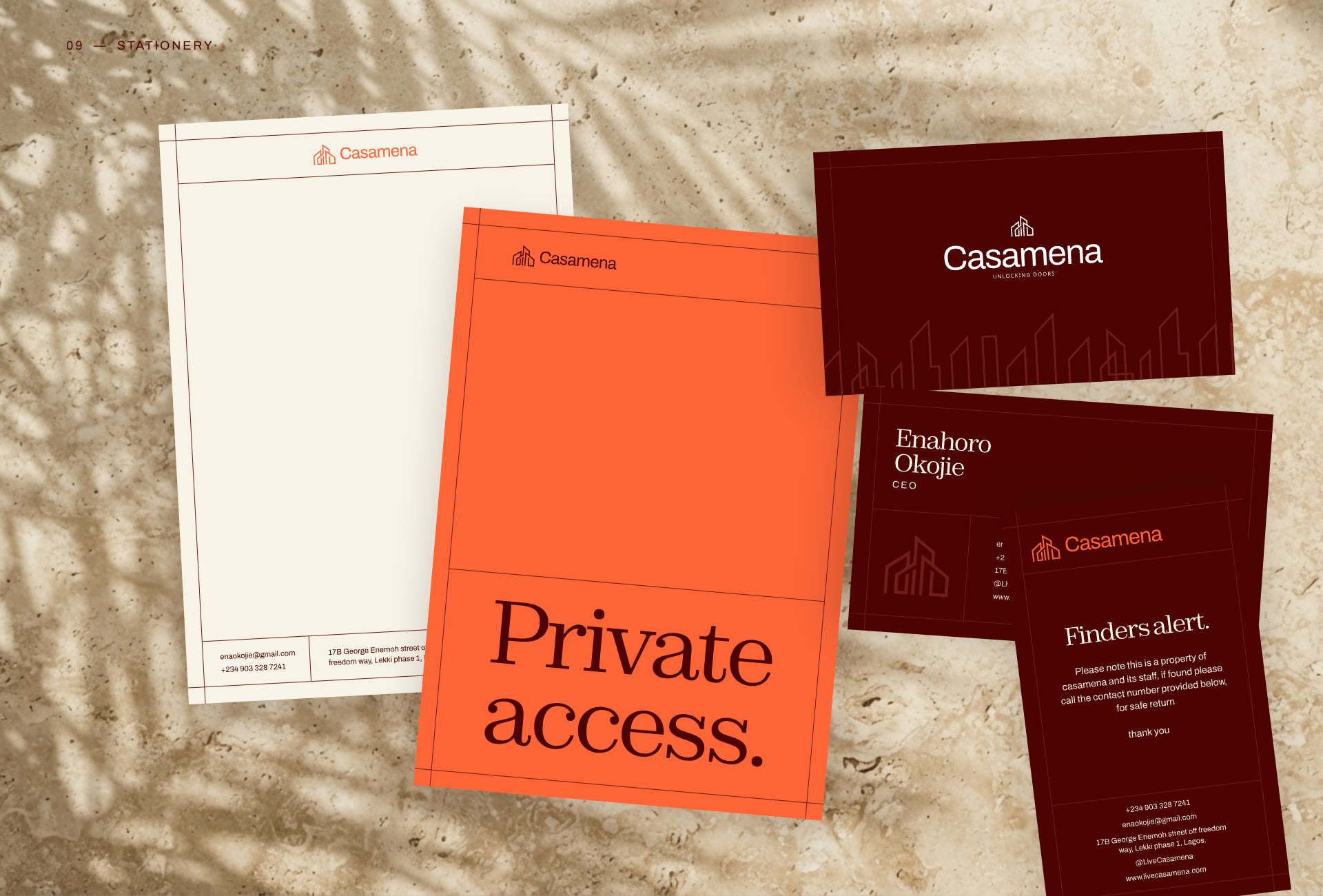 Casamena stationery