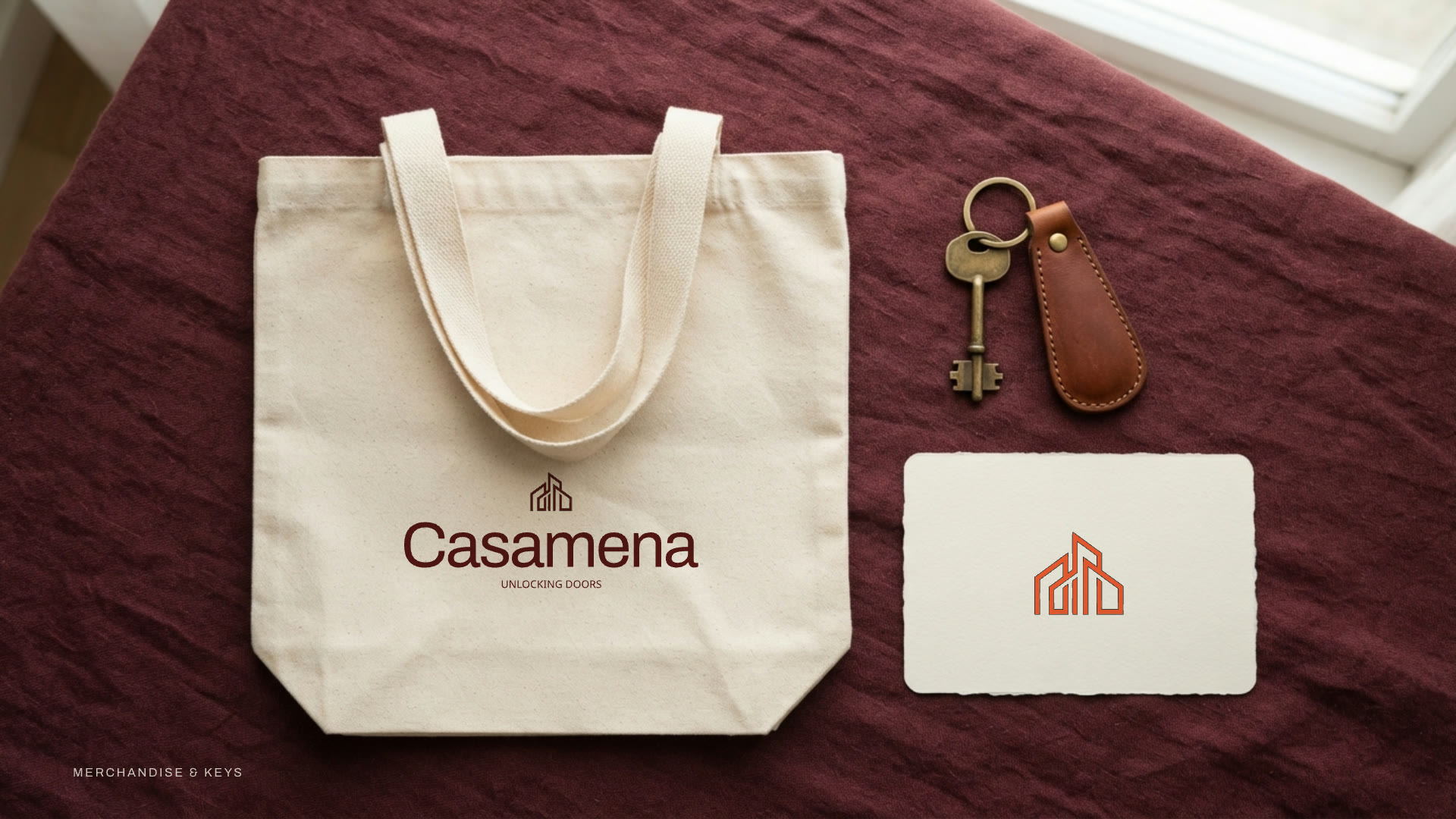 Casamena tote and keys