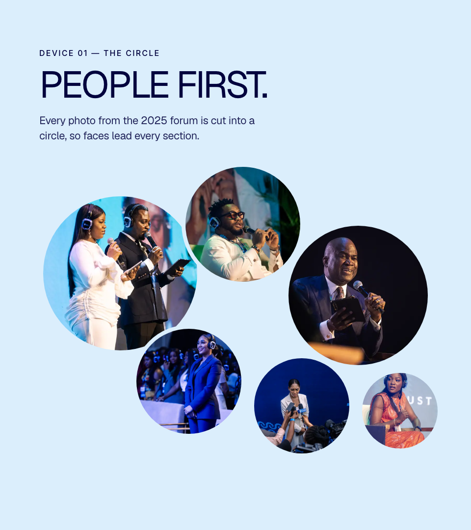 2025 event photos cut into circles