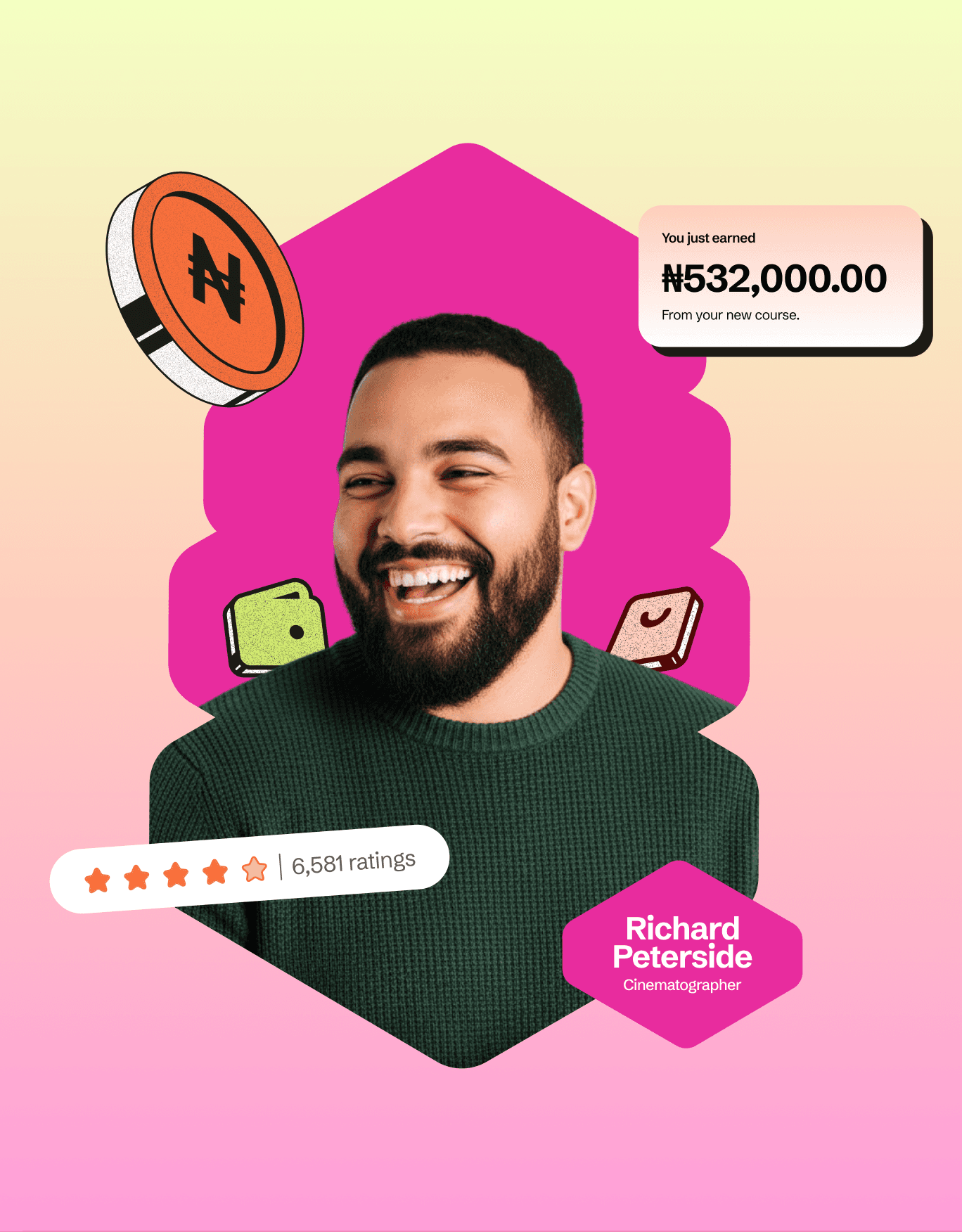 Creator portrait brand image by Intasect Studio