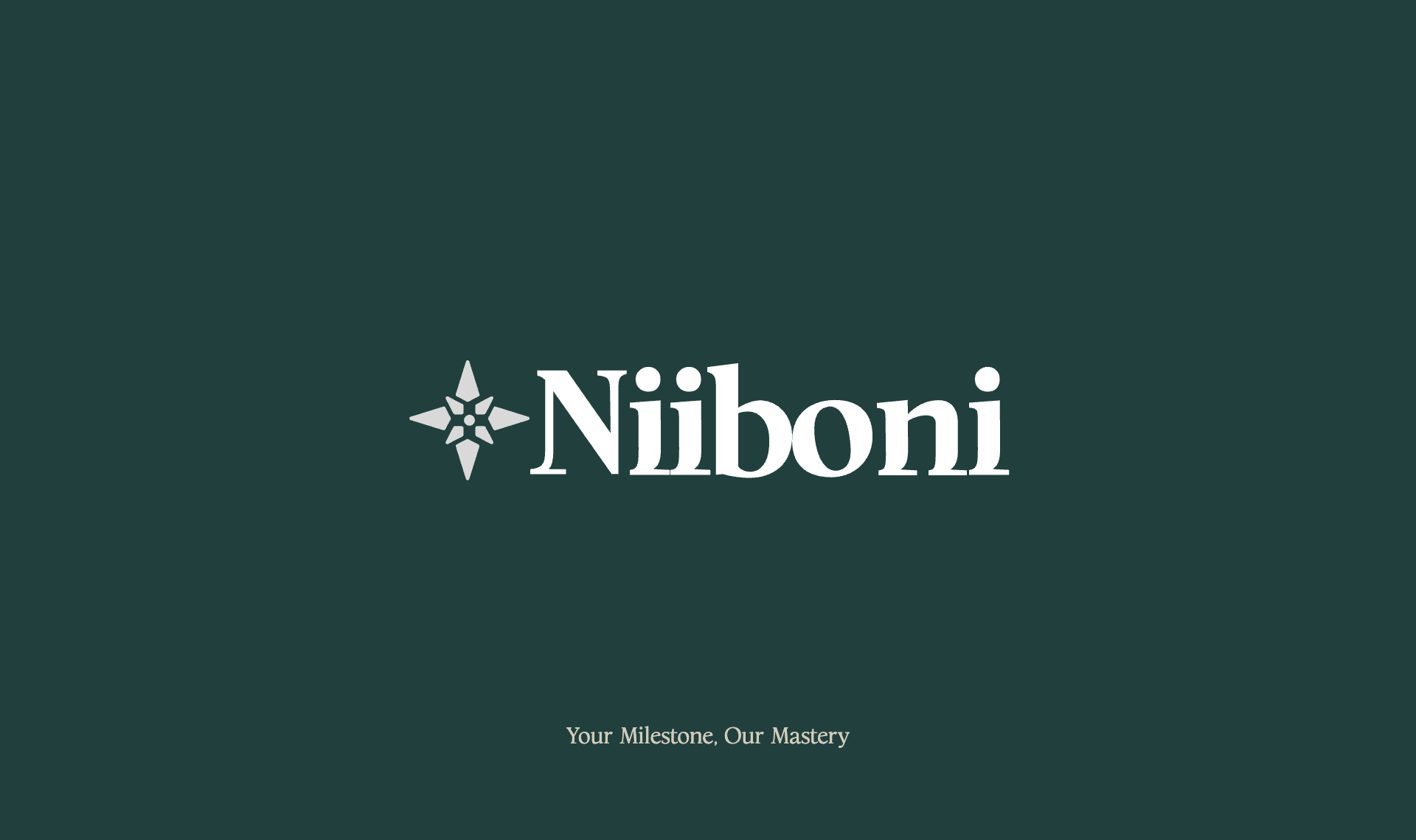 Niiboni logo on forest green