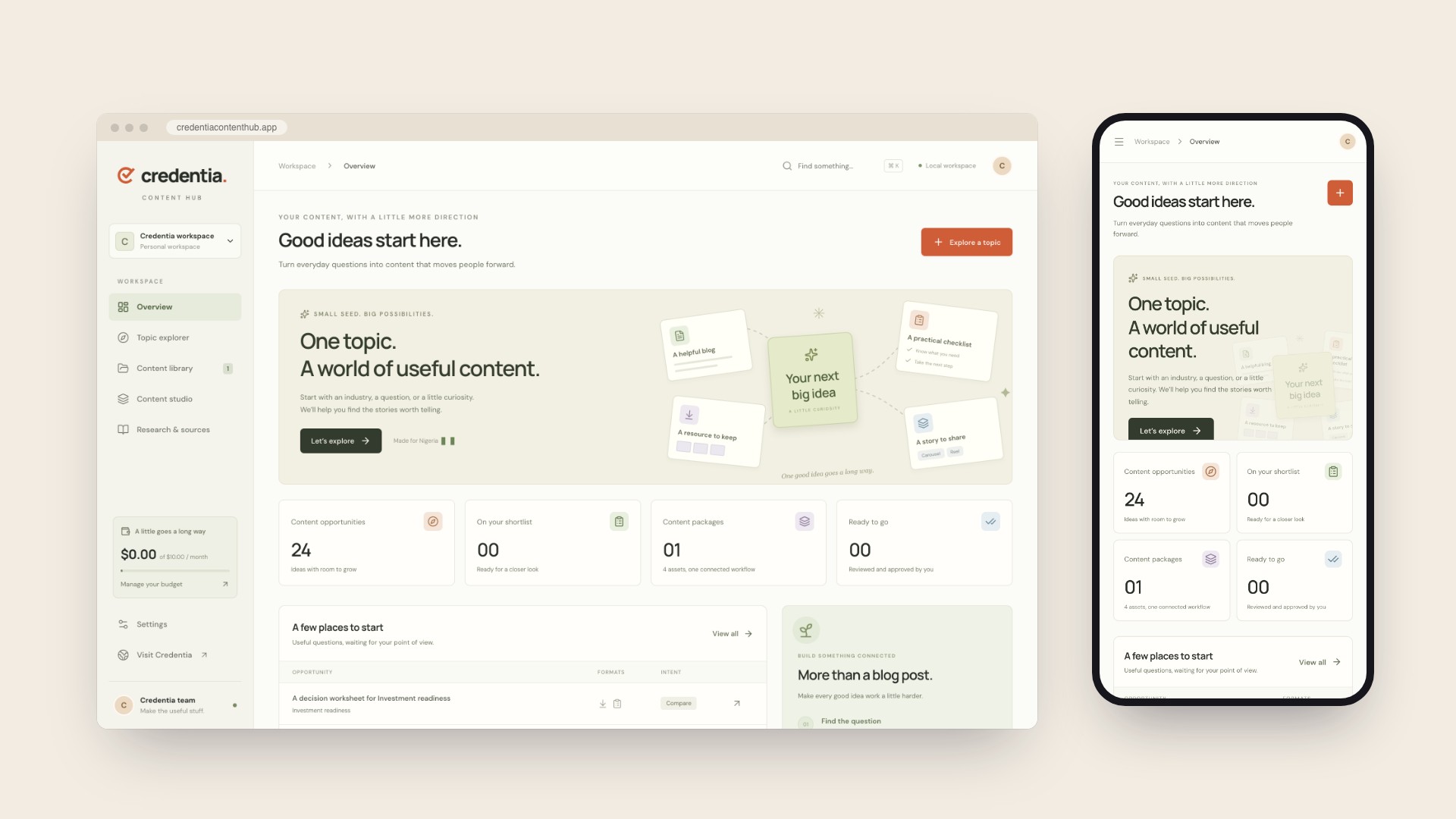 CREDENTIA CONTENT HUB