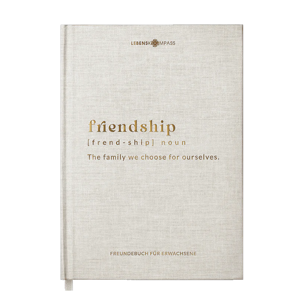 Freundebuch für Erwachsene von Lebenskompass mit Vorlagen zum Ausfüllen & Ankreuzen - Poesiealbum für Erwachsene, Freundschaftsbuch, FRIENDS