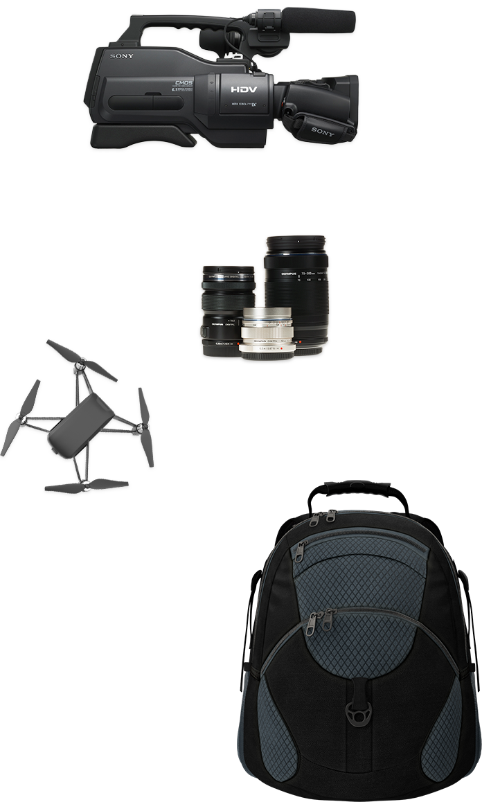 Equipment with asset tags