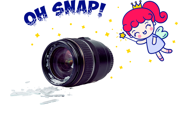 Broken lens