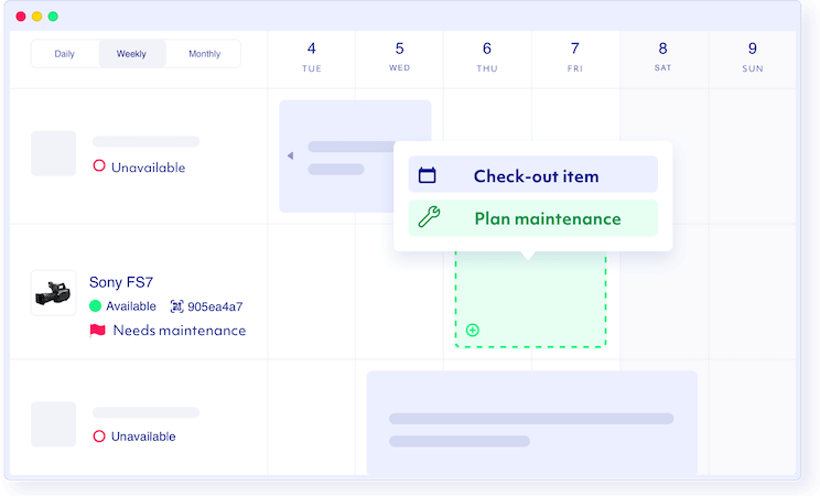 equipment maintenance software