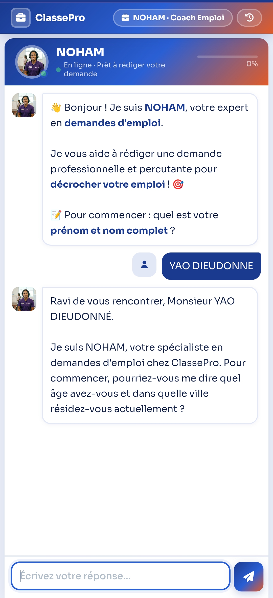 NOHAM collecte les infos personnelles