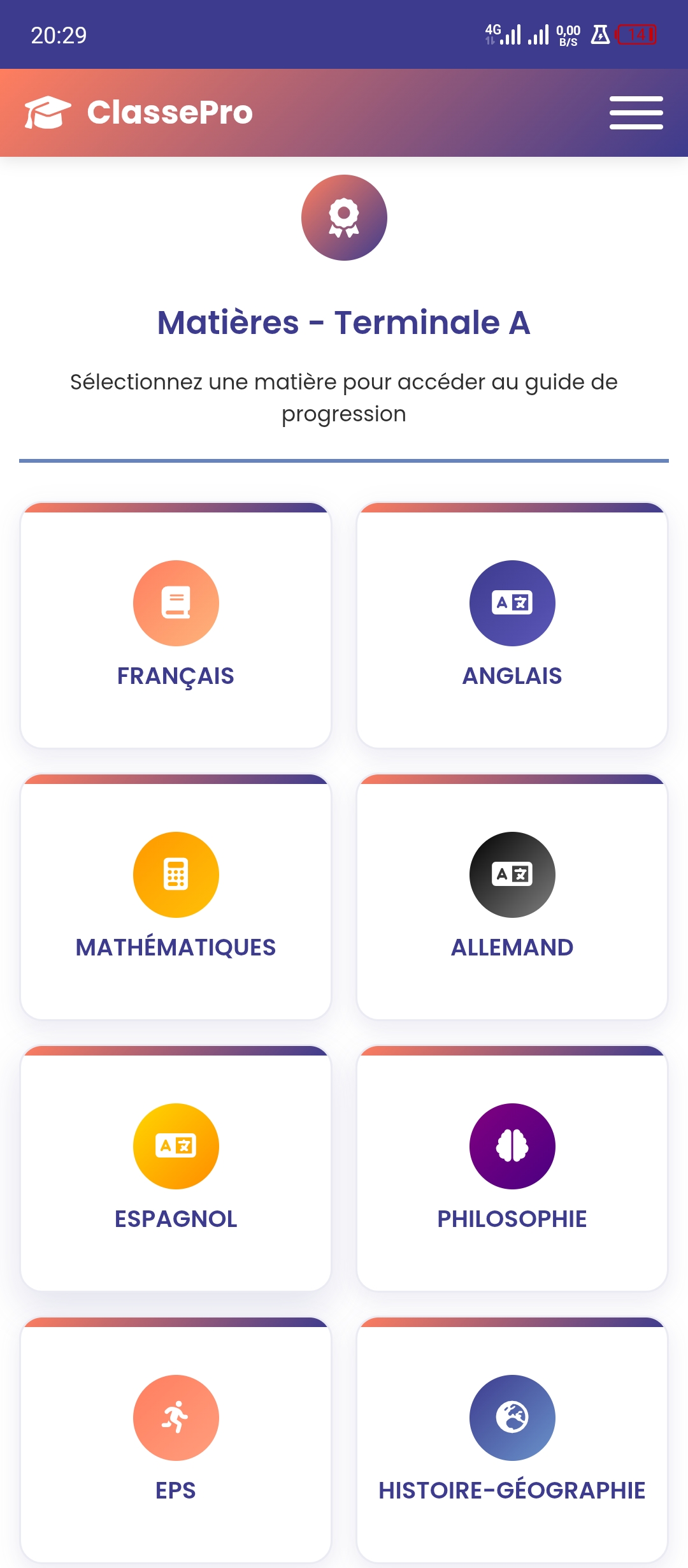 Liste des matières de 3ème — Anglais, EDHC, Français, Histoire-Géo…