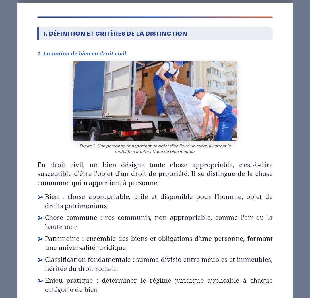Première partie du développement d'un exposé généré par l'IA ClassePro
