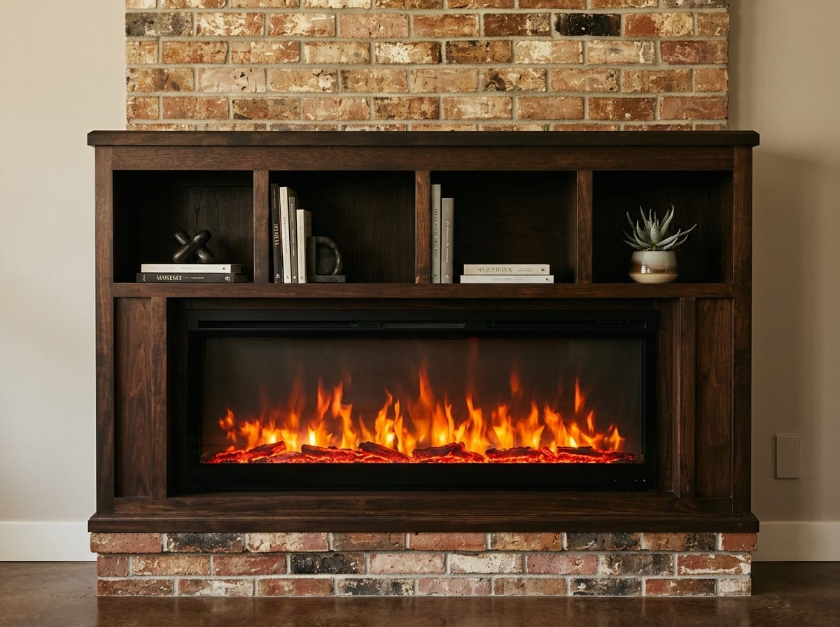 Completed fireplace