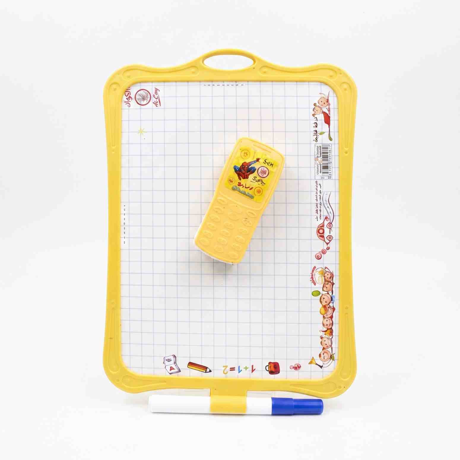 ardoise magique avec stylo coq