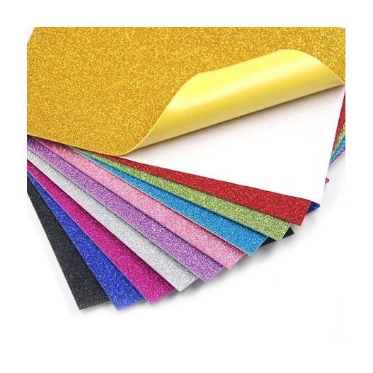 papier gommé glitter A4