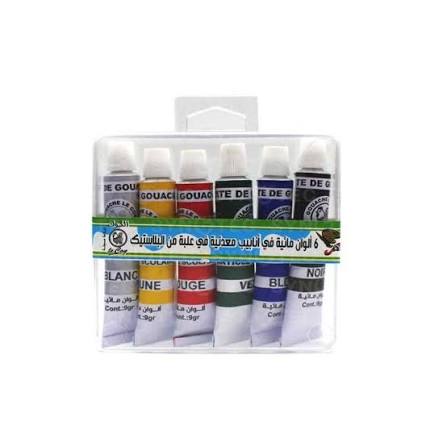 gouache de 6 carton coq
