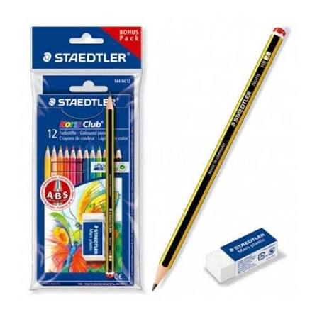 crayon de couleur 12/18 staedtler+crayon+gomme