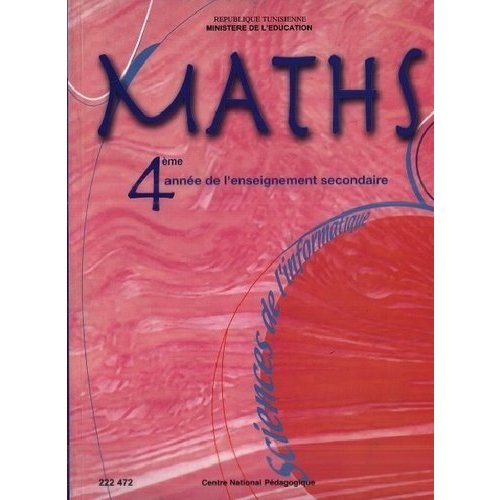 4ème année secondaire - MATHEMATIQUE INFO