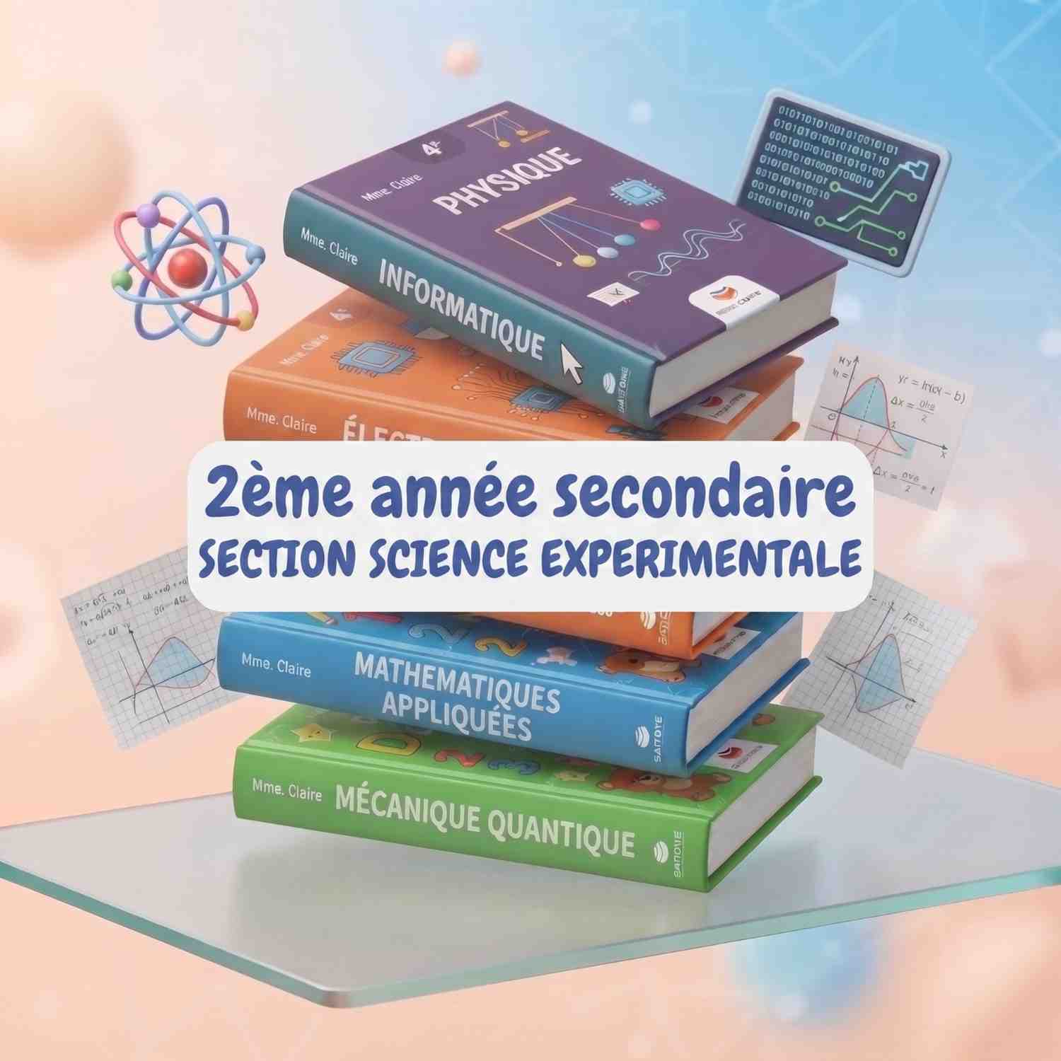 Pack Livres Scolaires : 2ème année secondaire SECTION SCIENCE EXPERIMENTALE