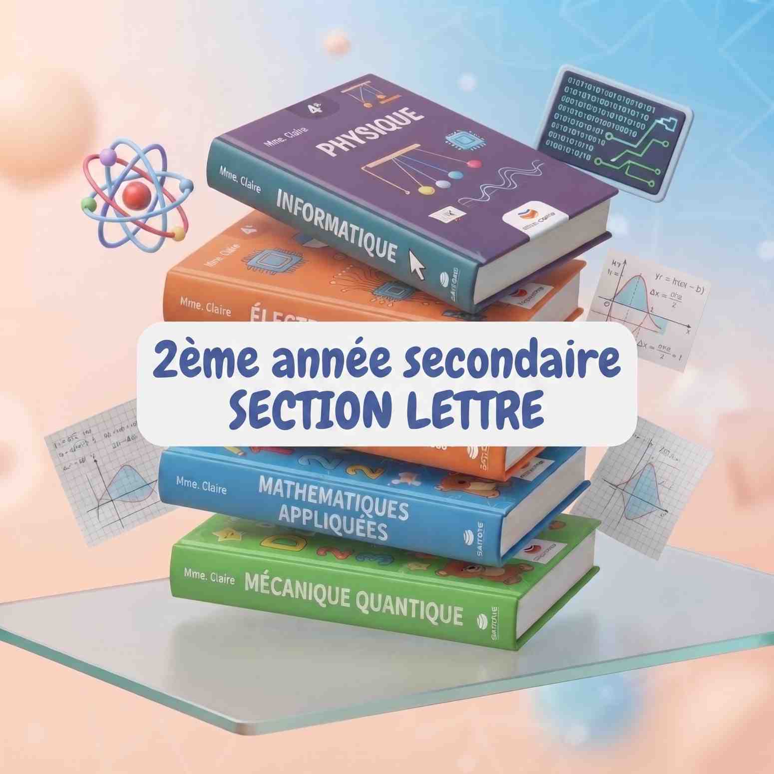 Pack Livres Scolaires : 2ème année secondaire SECTION LETTRE
