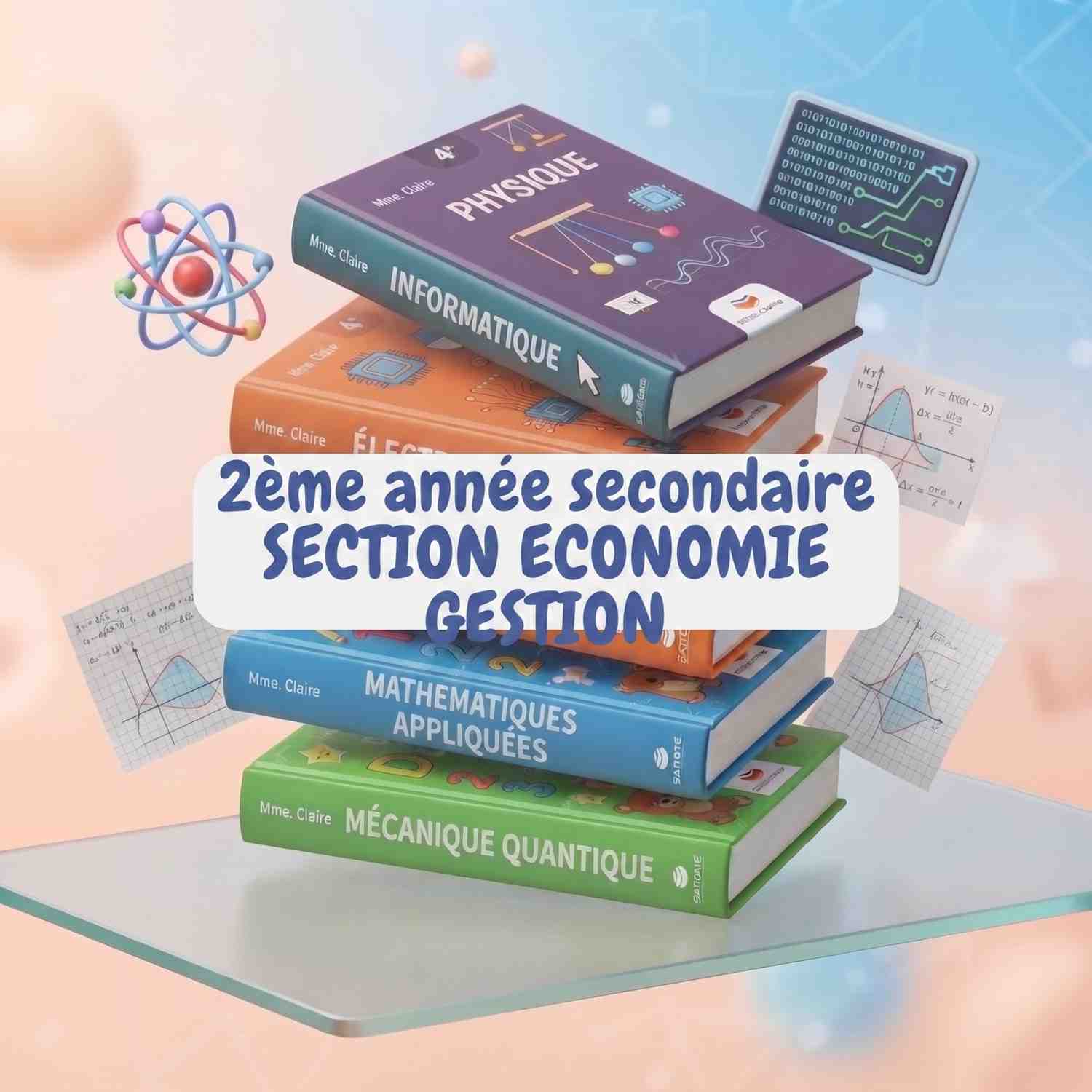 Pack Livres Scolaires : 2ème année secondaire SECTION ECONOMIE GESTION