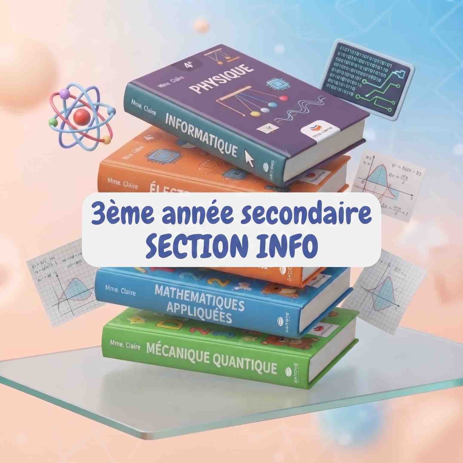Pack Livres Scolaires : 3ème année secondaire SECTION INFO