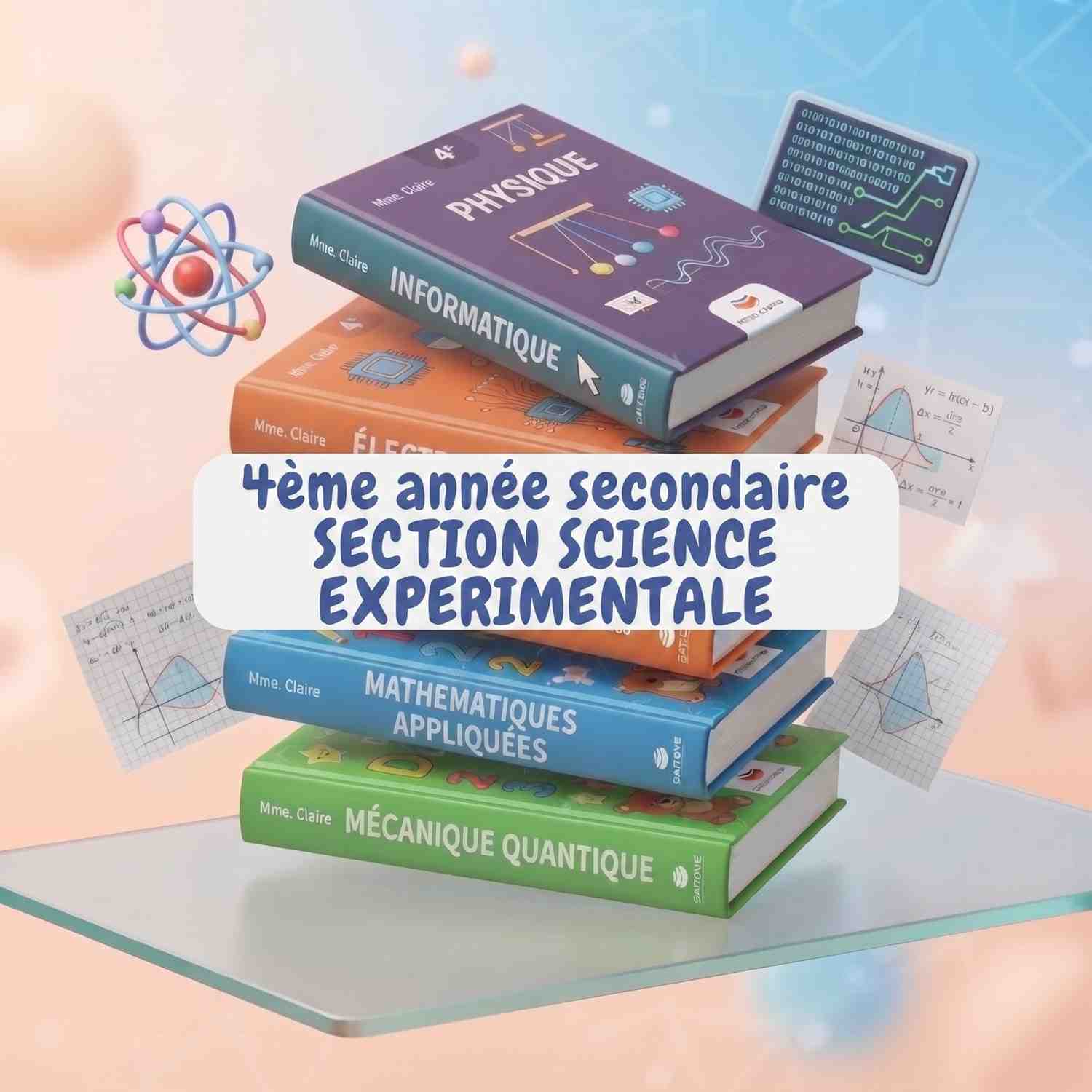 Pack Livres Scolaires : 4ème année secondaire (Bac SC EXP)
