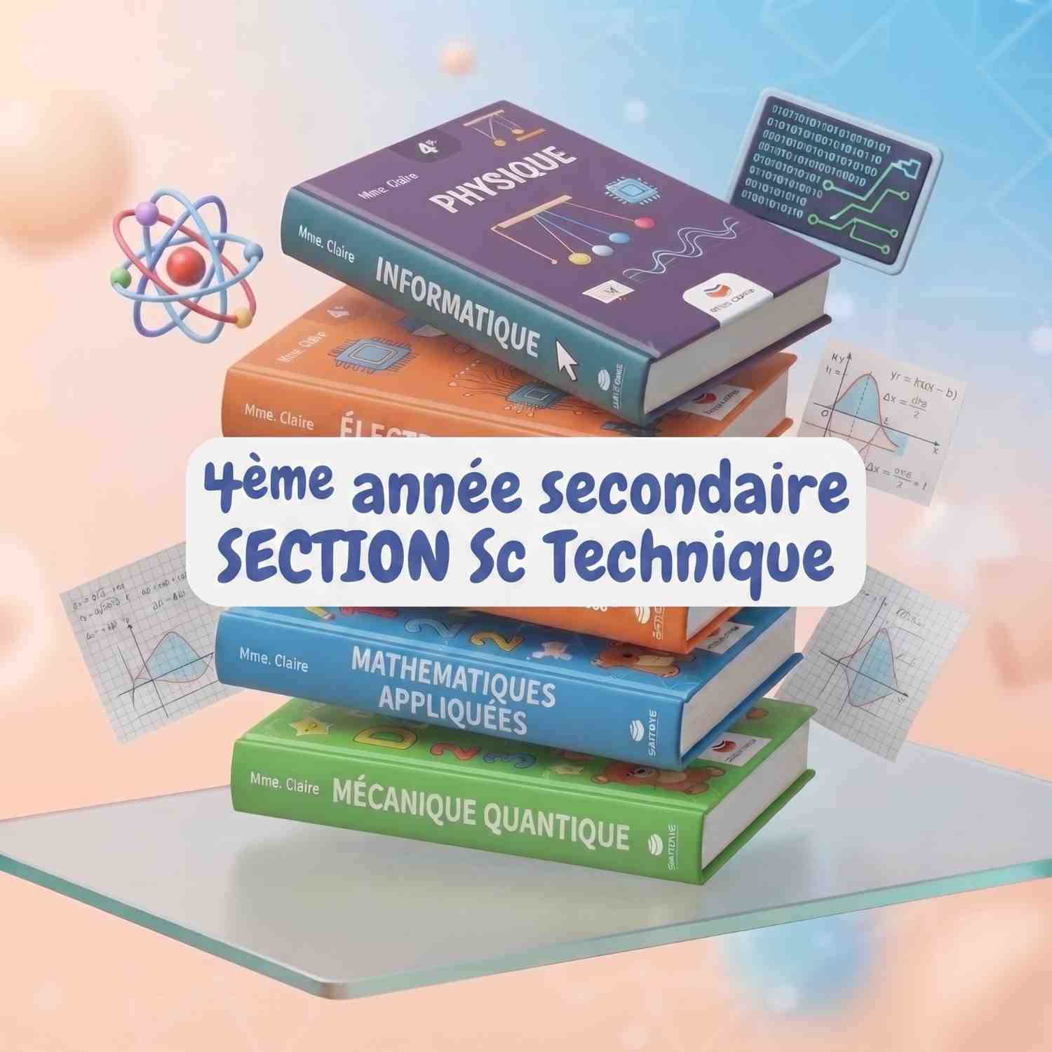 Pack Livres Scolaires : 4ème année secondaire (BacSc Technique)