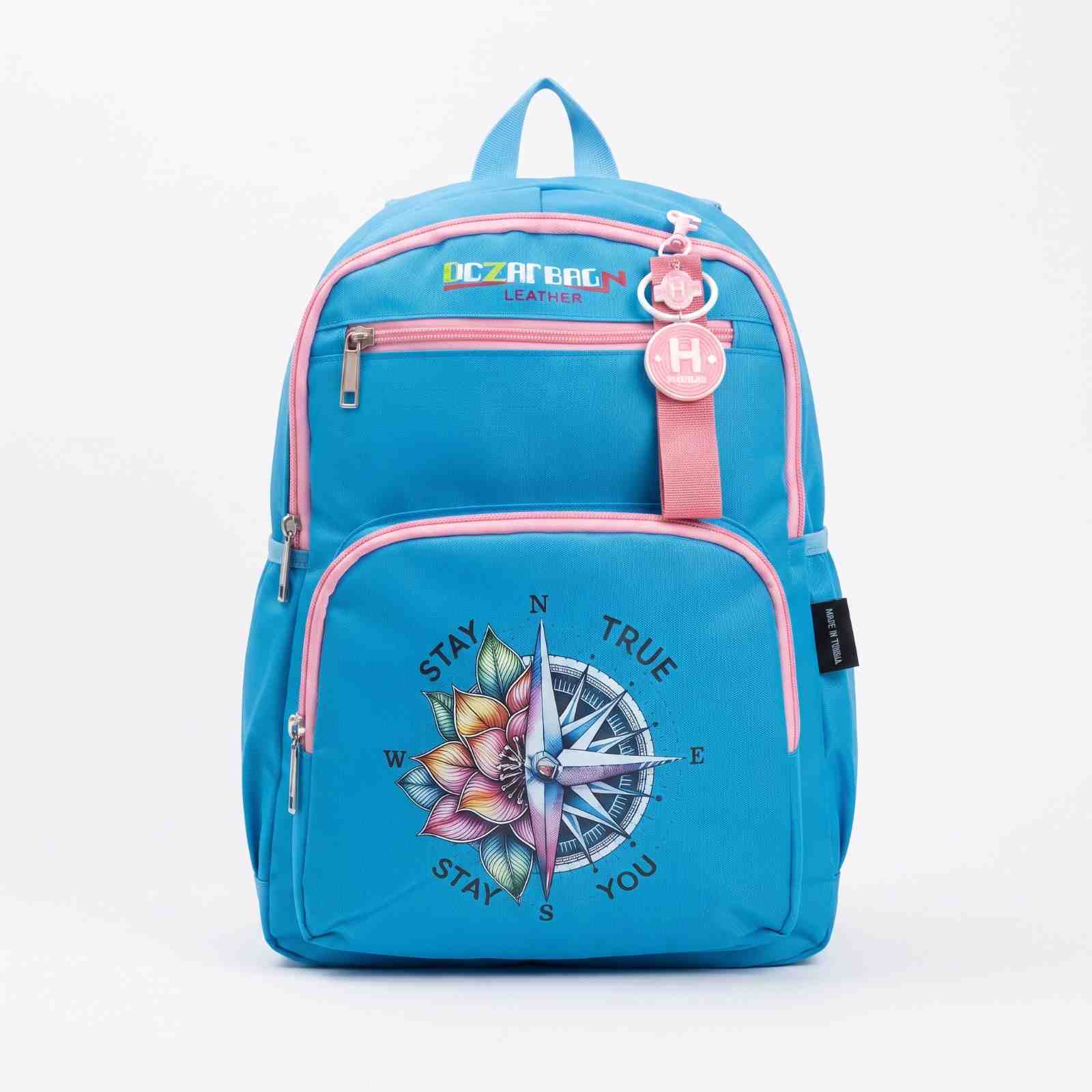 Sac à Dos Scolaire bleu & rose