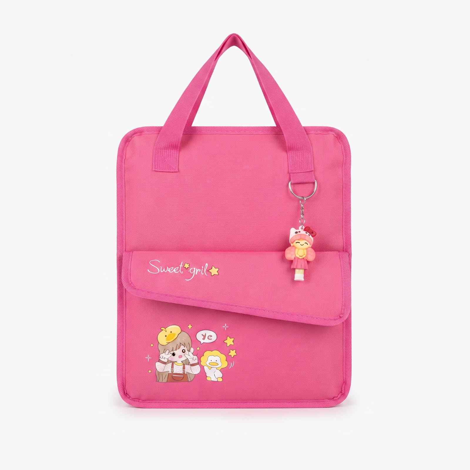 Sac Cabas Avec Pochette Enfant - Rose Sweet Girl