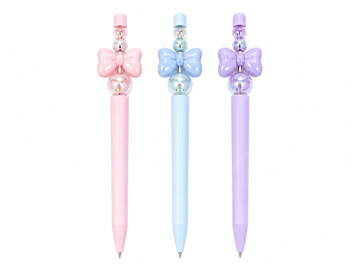 stylo fantaisie crystal bowknot Gel Pen - Encre Bleue