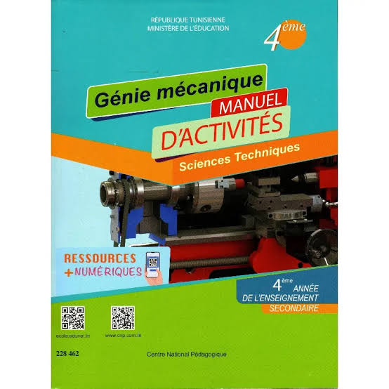 4ème année secondaire - Génie Mécanique Manuel D'activités