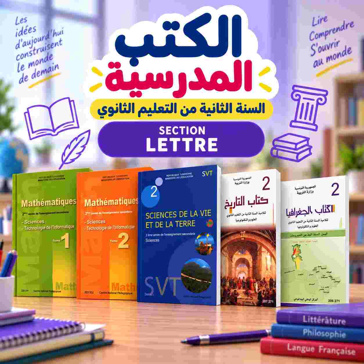 Série Livres Scolaires : 2ème année secondaire SECTION LETTRE