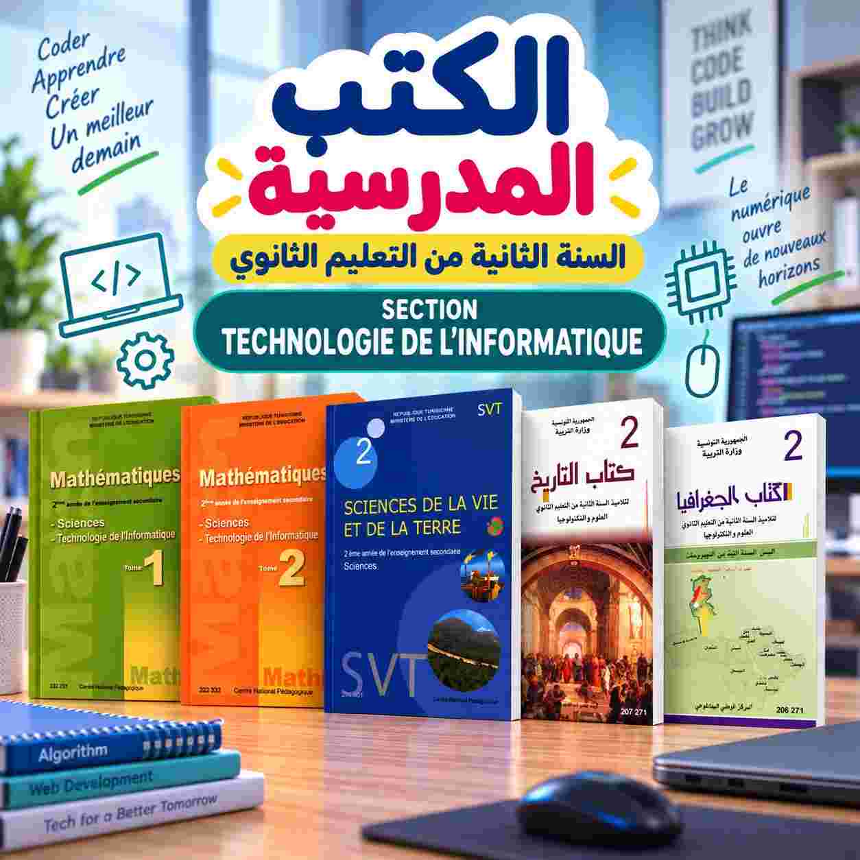 Série Livres Scolaires : 2ème année secondaire SECTION TECHNOLOGIE DE L'INFORMATIQUE