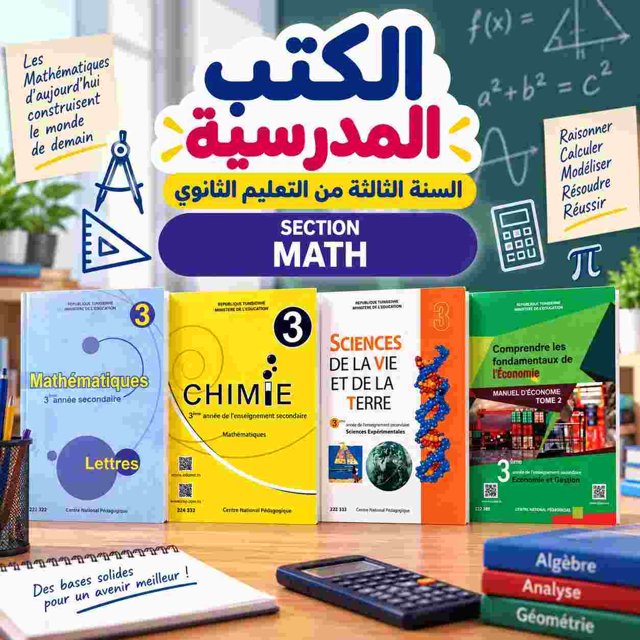 Série Livres Scolaires : 3ème année secondaire SECTION MATH