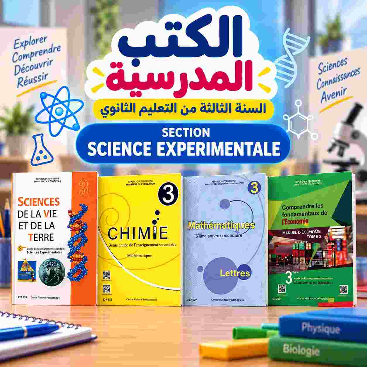 Série Livres Scolaires : 3ème année secondaire SECTION SCIENCE EXPERIMENTALE