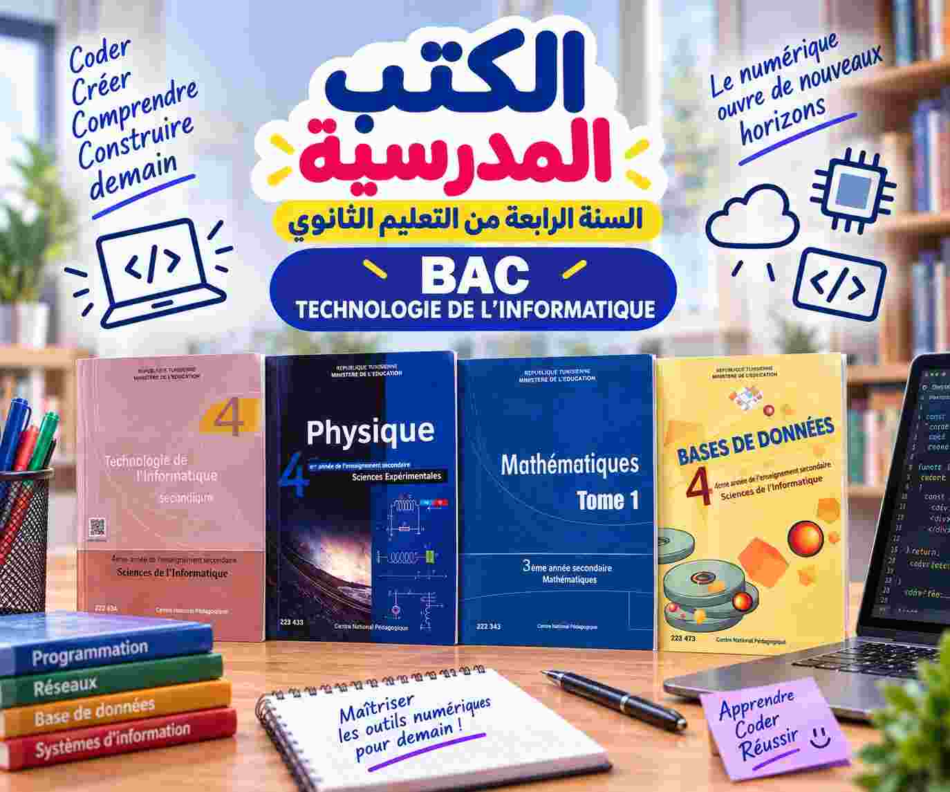 Série Livres Scolaires : 4ème année secondaire (Bac INFO)