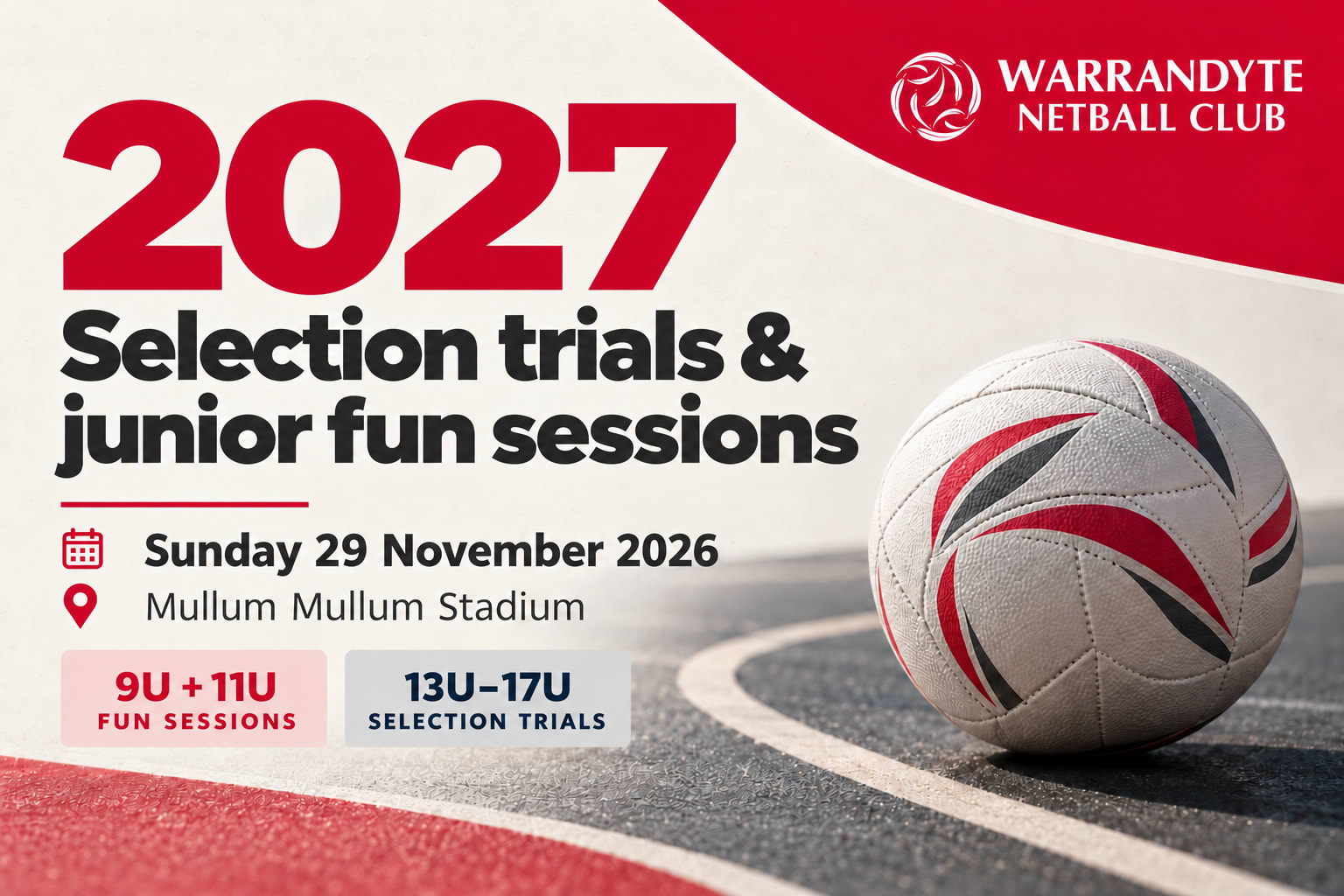 2027 selection trials and junior fun sessions