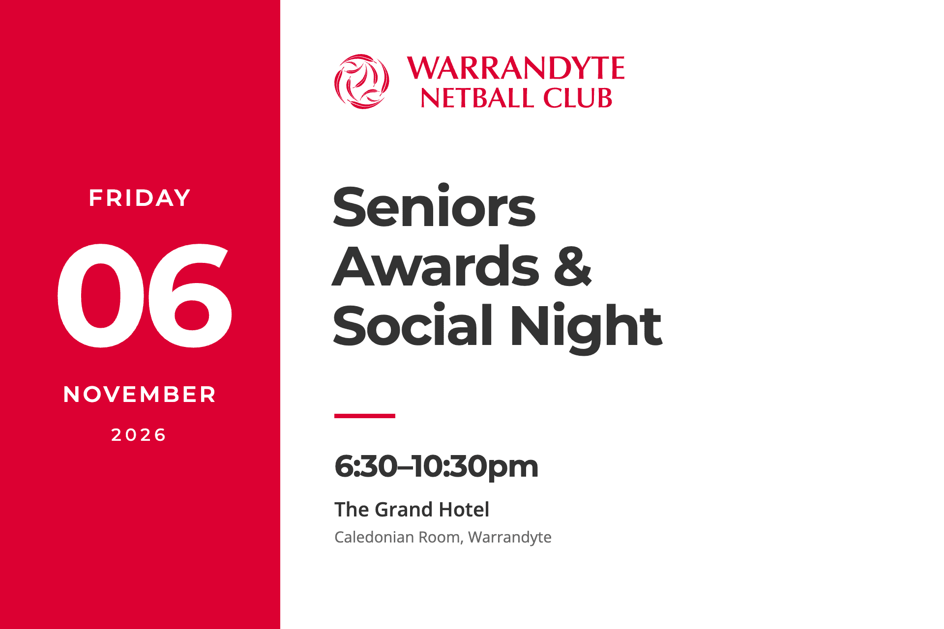 Seniors Awards and Social Night