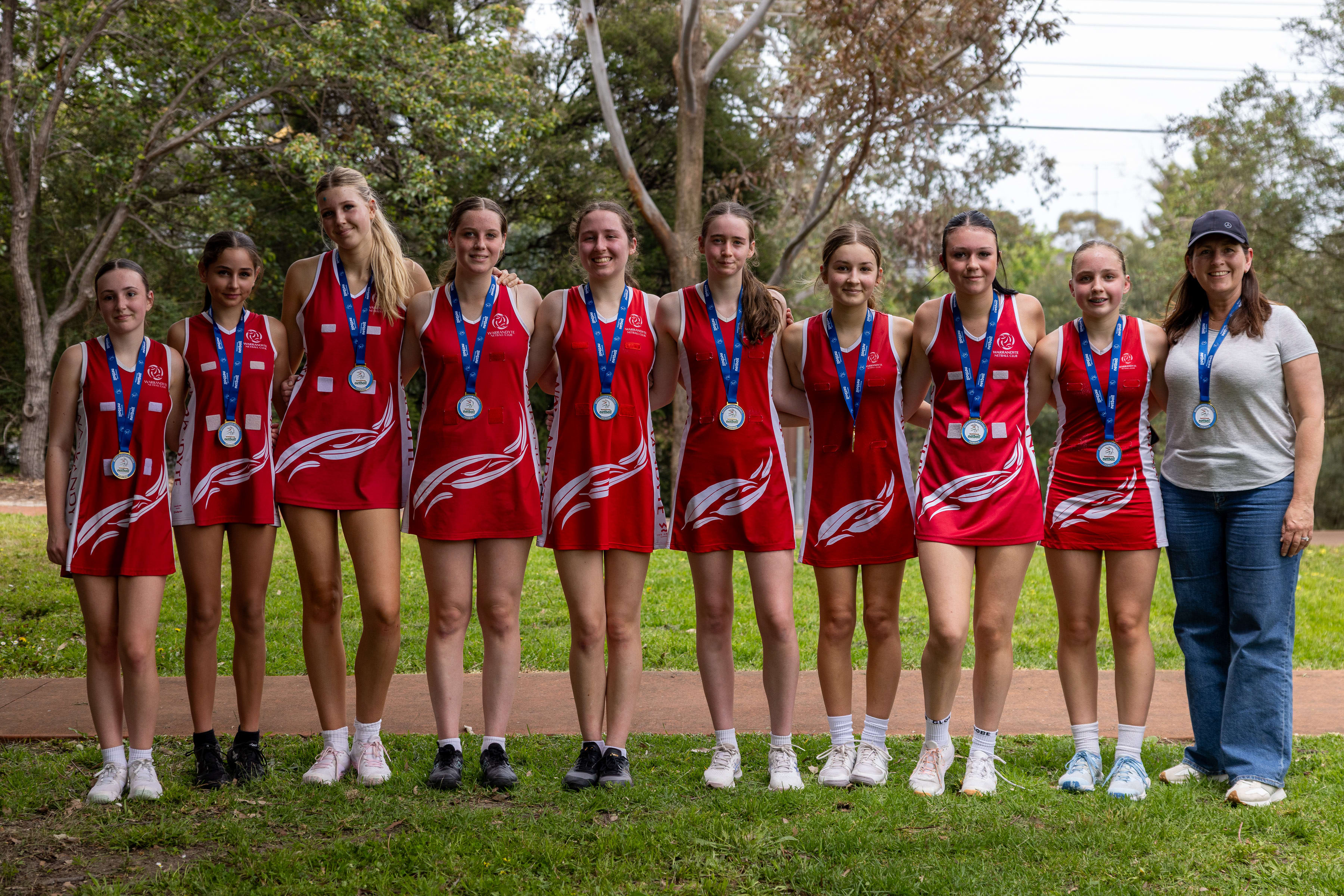 Four spring 2025 premierships for Warrandyte Netball Club
