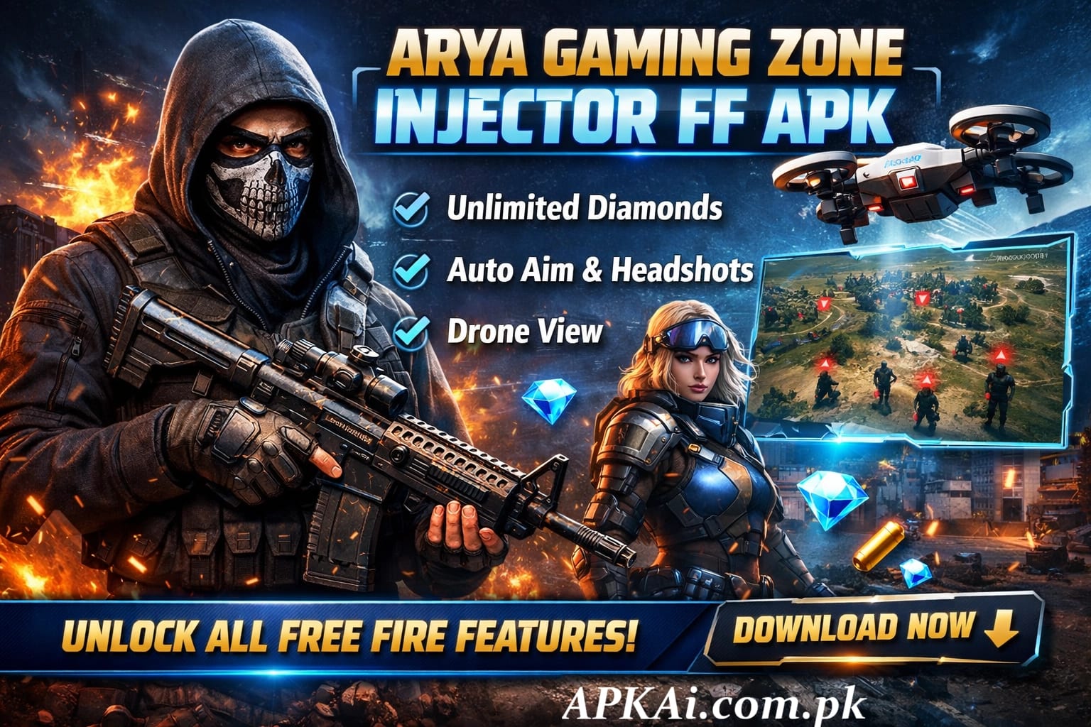 Arya Gaming Zone Injector FF