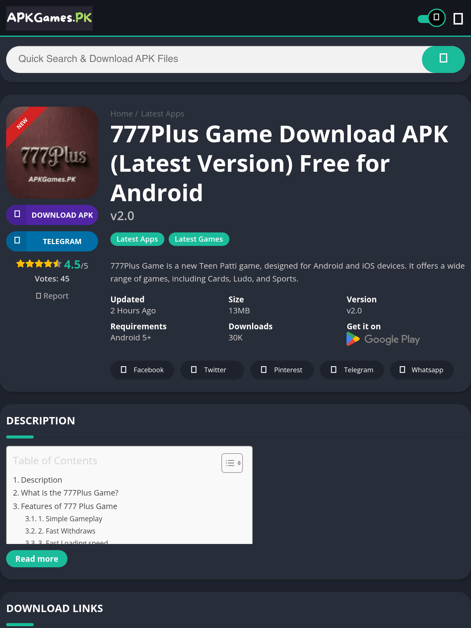 777Plus Game Download APK screenshot 2
