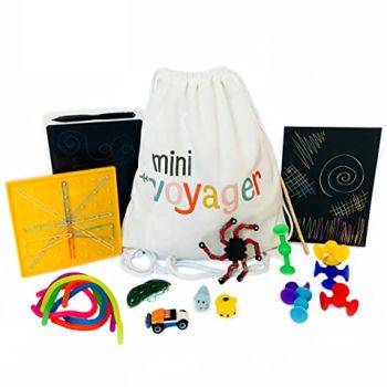 Picture of Mini Voyager Travel Activity Kit for Kids, Includes Crafts, Toys & Games Designed for Children’s Independent Play, Boys & Girls Quiet Time Sets for Road Trips, Airplanes & Hotels (4-6 Years Old)…
