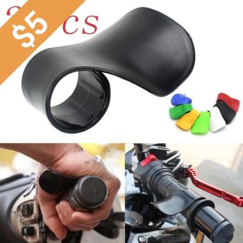 2 Pcs Motorcycle Throttle Clamp Cruise Aid Control Grips Handlebar Refueling Aid Throttle Booster