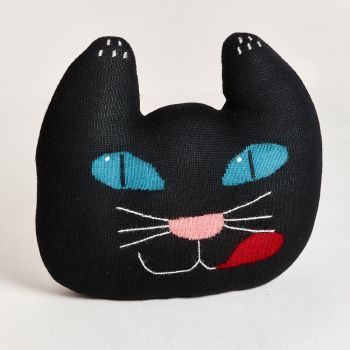 Black Cat Pillow