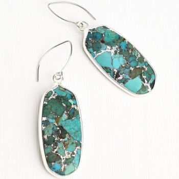 Sea Sparkle Turquoise Earrings