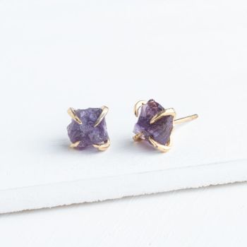 Shine Earrings in Amethyst