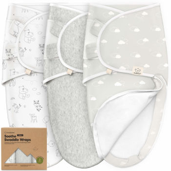 3-Pack Soothe Zippy Swaddle Wrap