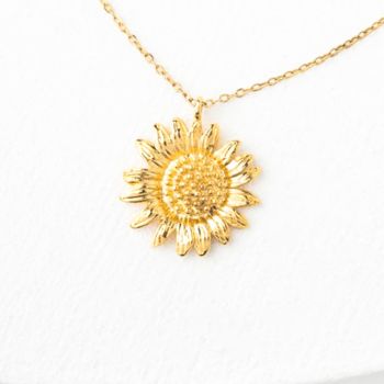 Golden Sunflower Necklace